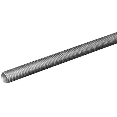 Steelworks Boltmaster Steelworks .63in. X 12in. Threaded Rod NC Zinc 11031 Pack of  3 11031